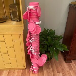 36 Lowe's Pink Mini Buckets & Lids Easter Breast Cancer Awareness Teacher Dance